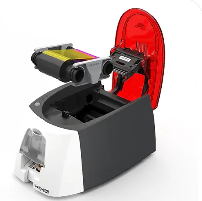 Original Evolis Badgy200 Card Printer Edge-to-edge Printing Single or Dual-sided Affordable Card Printing Solution