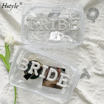 Bride Clear Makeup Bags Waterproof Cosmetic Bag Toiletry Bag  for Party