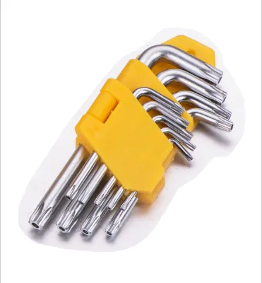 L-Type 9pc Star Torex Hex Key Wrench Special Hex Key Wrench High Quality Carbon Steel Hexagon T Type Wrench Set of Hole