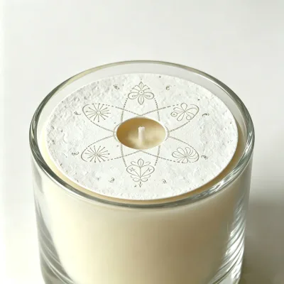Handmade Plantable Seed Paper Candle Dust Cover, High Definition Printing Special Germination Seed Paper