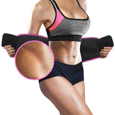 Custom Logo Zipper Adjustable Sport Fitness Body Slimming Waist Trainer Belt Flexible Lumbar Support Brace for Weight Loss