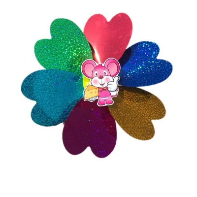 Rotating Skateboard Accessories Baby Carriage Children's Bicycle Cartoon rainbow Children's Car Windmill Wholesale Windmill
