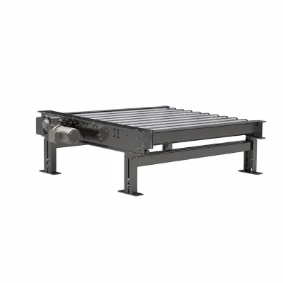 Heavy Duty Motorized Roller Conveyor System Electric Powered Steel Roller Table for Pallet Box Handling Warehouse Logistics