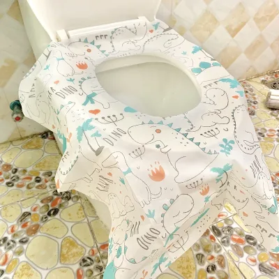 JIUYA Extra Large Size Square Oval Cut-shape Custom Made OEM LOGO Printing Non Woven Waterproof Disposable Toilet Seat Covers