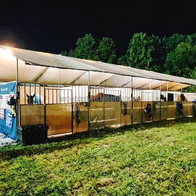 Cheaper Price Easy to Disassemble Portable Horse Stables Horse Boxes Stall Customized Horse Yard