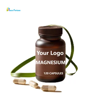 Calm Magnesium Capsules Complex Compound with Magnesium Supplement Glycinate, Malate, and Taurate Food Supplements