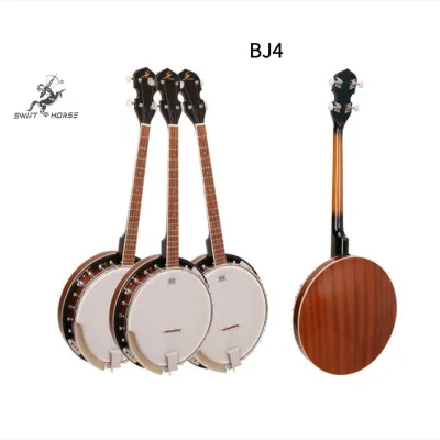 China Hot Sale 24 Inch 4-string Banjo Nylon String Glossy High Quality Banjo Customized String Instrument Wholesale Price