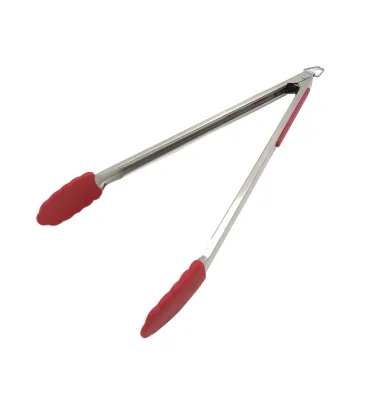 Kitchen Tongs Stainless Steel Silicone Tongs BBQ Clip Salad Bread Cooking Food Serving Tongs