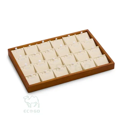 Natural Wood Jewelry Tray Minimalist Accessory Organizer Plate for Rings Earrings Necklaces Desktop Storage Home Decor