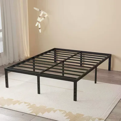 Hotel Bed Frame Room Furniture Sets Modern Hotel Garden Twin Full King Queen Metal Bed Frame Bedroom Furniture