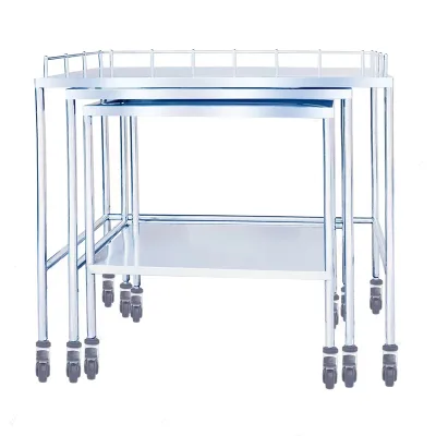Hospital Emergency Stainless Steel Medical Trolley Operating Room Surgical Instrument Trolly
