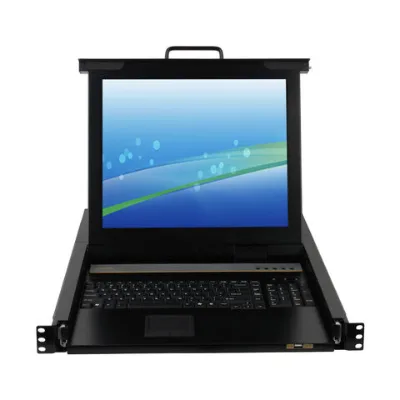 Hot Selling 17 Inch Kvm Switch 4 8 16 Port 8 Input 1 Output Kvm 4k 1U Vga Lcd Kvm Console