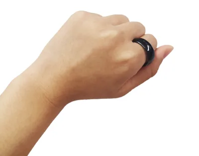 RFID Smart Finger Ring Semi-Ceramic 13.56MHz NFC Payment Access Control Waterproof NTAG213 Chip