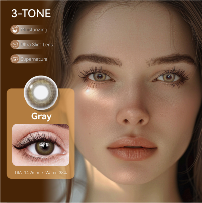Free Shipping OEM Super Natural Color contact lenses contact Lens Box 3 Colors contact Lenses