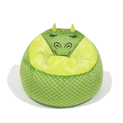 wholesale fashion cute Velvet Dragon bean bag plush animal sofa chairs Custom wholesale bean bag lounger