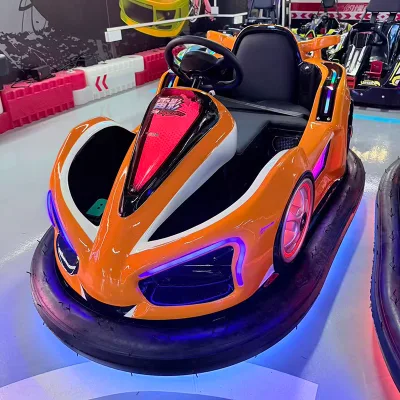 Electric Bumper Cars for Indoor Amusement Park Use withe bright outlook and lights