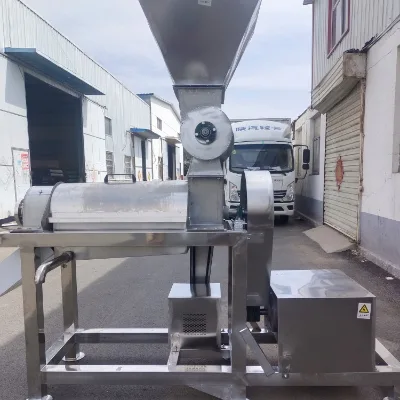 Industrial fruit and vegetable juicer,closed pulping machine for vegetable leaves,large spiral press for apples and pineapples