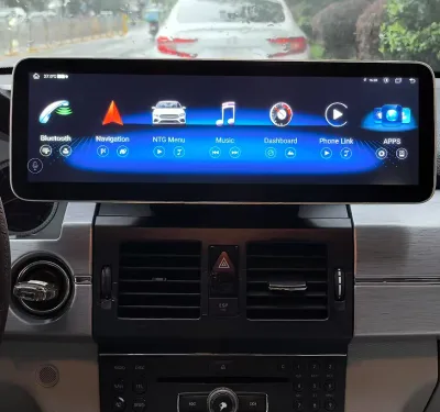 Mercedes Benz C/GLK/E-Class 2009-2012 NTG4.0 14.9Inch Car Navigation Dashboard Cluster Multimedia Player Built-in GPS DSP