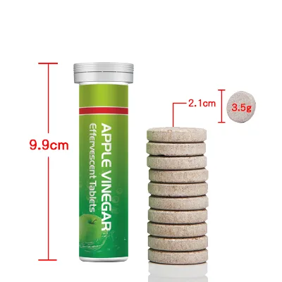 Fashion Energy Drink and Healthy Beauty Supplement Apple Vinegar Effervescent Tablet