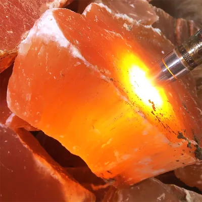 High Quality Orange Selenite Raw Stone Wholesale Natural Red Crystal Selenite Stone for Sale
