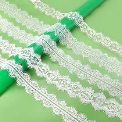 Wholesale Eyelash Lace Nylon Knitted Eyelash Lace Trim for Lingerie