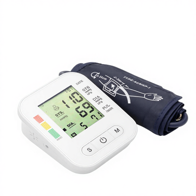 Electronic Health Blood Pressure Monitor Arm Upper Power Source Electric Credit Card Size