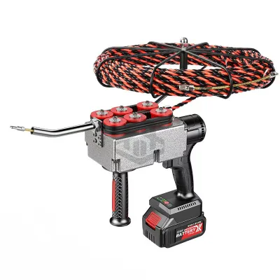 Portable Cordless Threading Machine Handheld Brushless Lithium Battery DIY Electric Charging Cable Pulling Machine