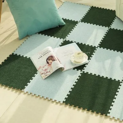 MU Soft Plush Children's Mat Baby Rug Baby Toys Eva Foam Puzzle Carpet In Children's Room Keep Warm Play Mat