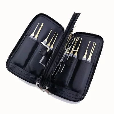 Good Quality Locksmith Practice Picking Tools 24PC Hook Lockpick 20pcs Lock Picks House Lock Set