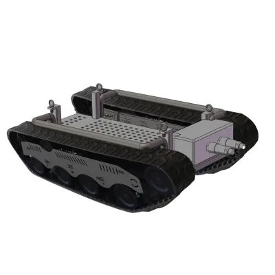 Underwater dredging robot chassis can control a distance 50 meters with an automatic cable winder to retract