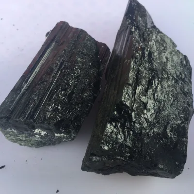 Natural Black Tourmaline Rough Stone for Collectible and Decoration