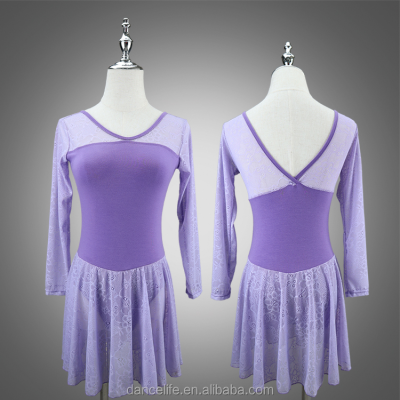 Women's Adult Modern Dance Dresses Comfortable Contemporary Dance Costumes Lyrical Skirted Leotards Training DanceLife
