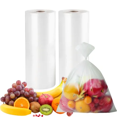 YC Factory Price Kitchen PE Plastic Produce Bags Food Storage Bags Shopping Grocery Packing for Bread Vegetable