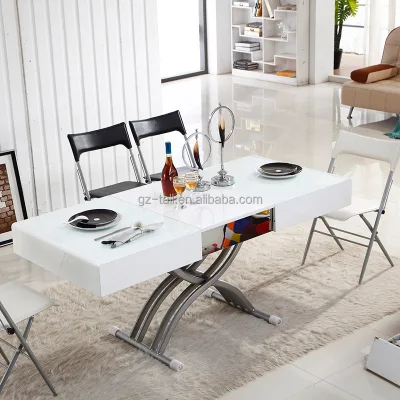 Best Selling Adjustable Coffee Dining Table Folding Dining Table Lifting Table