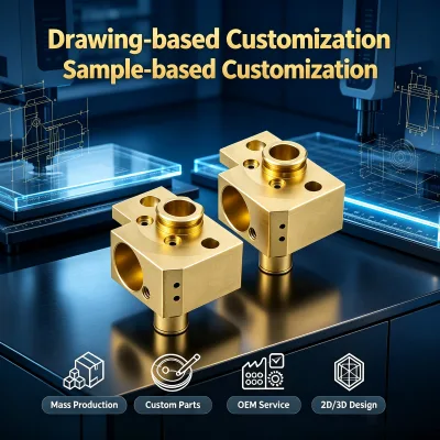 Brass Machined Valve Body Cnc Parts Milling and Turning Machining Service Custom Non Standard Hydraulic Equipment Components