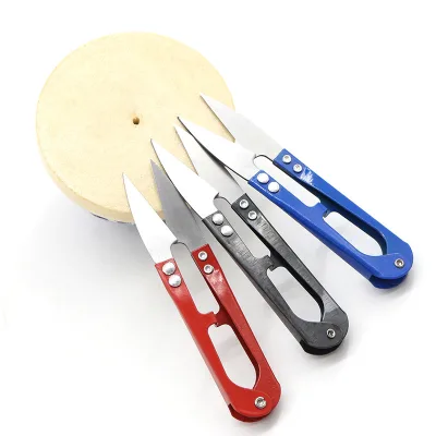 U-Shaped Small Sewing Scissors Thread Snips Trimming Clippers for Embroidery Cross Stitch Yarn Cutter Steel Sewing Craft