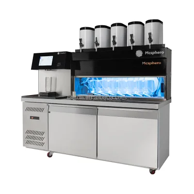 New Invention Automatic Bubble Tea Beverage Maker One Press to Make Milk Tea Machine for Sharetea Tigersugar Bubble Tea