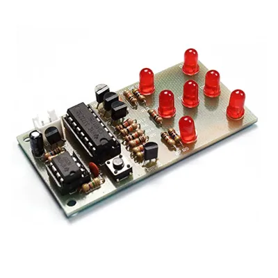 Electronic DIY Kit NE555 CD4017 DIY Kit 5mm Red LEDs 4.5-5V Electronic Fun DIY Kit