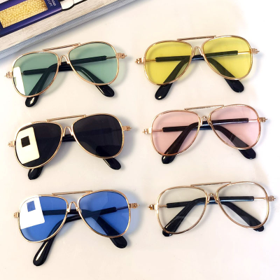 Pet Dog Eyewear Glasses Fashion Pet Accessories Set UV Protection Metal Sunglasses Cat Sunglasses
