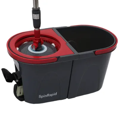 Household hand-free rotating mop eight-character bucket mop double-drive mop lazy mop bucket