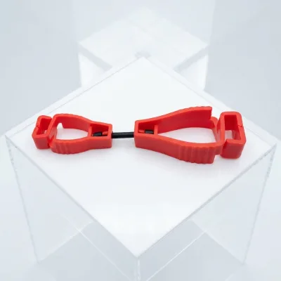 Industrial Portable Plastic Safety Glove Clips Anti-lost Fastener Hook Fixing Buckle Grabber Holder