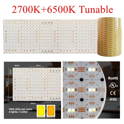 2700K 6000K Dual Color Dimmable LED Panel Sheet DC24V 48W High Brightness Super Long Life IP20 CRI90 3-Year Warranty Marble