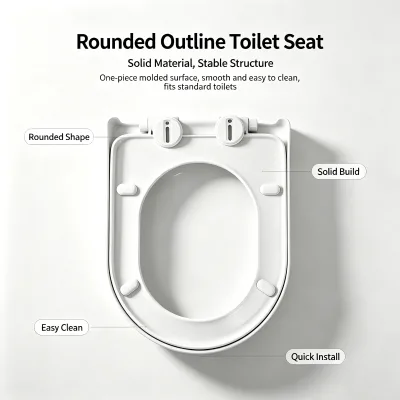 Wholesale Soft Close Toilet Seat U Shape PP Quick-Release Fast Install Solid Build Stable Structure Silent