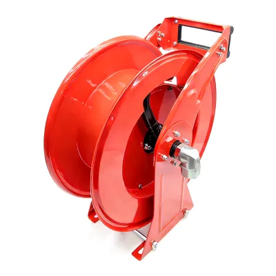 Automatic Rewinding Petrol Service Hose Reel Equipment 3/4 Inch Steel Transfer Tanks Fuel Trucks Tankers Oil Filling