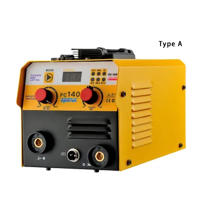 HONE Actual 140Amp ECO-FC140A Type Digital IGBT Inverter 3 in 1 Synergic Flux Core MIG Welding Machine.