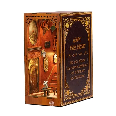 OEM Customized DIY 3D Wooden Modular Bookshelf Educational Toy Furniture Set Handmade Assembly Eco-friendly Puzzle YUNYUE Model
