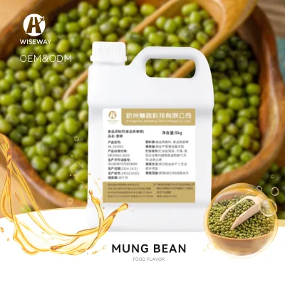 Factory Supply Mung Bean Flavor Food Grade Yellow Powder Liquid Appearance Essence Oil Form Mung Bean Flavor for Diary