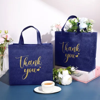 Customizable Non-Woven Bridesmaid Gift Box Bag for Home School Company Activity Food Clothing Shopping Travel & Storage