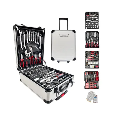 Best 299-Piece Tool Kit - Aluminum Case, 4 Layers, 200+ Hardware Items for Home/Workshop/Auto