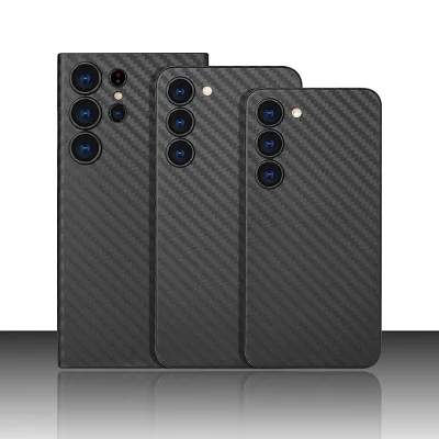 Carbon Fiber Texture Phone Cover for Samsung   S21 S22 S23 Anti-Scratch for Samsung S23 Ultra Thin Case